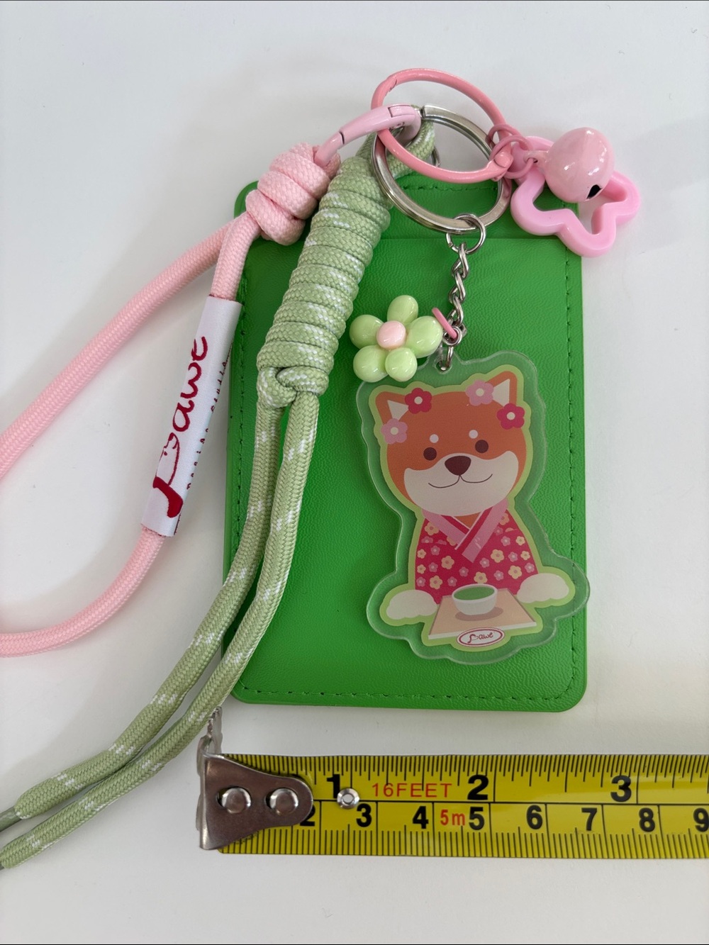 🇨🇦Shiba-Inu x Matcha 🍵 Cardholder & Keychain - Picture 4 of 7
